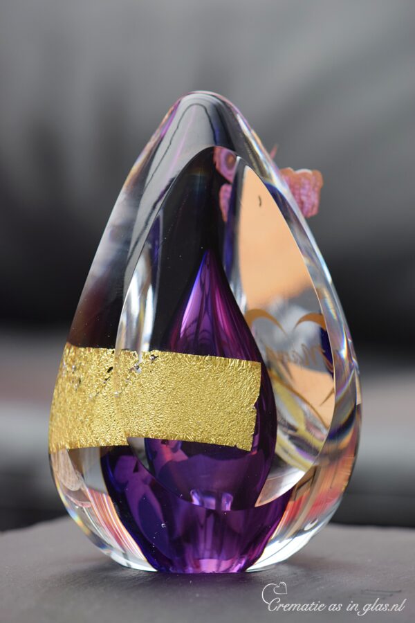 DGU1005 | Urne design en verre Or – Image 3