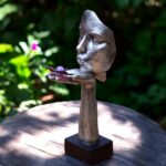 CVU3009 | Glass urn personalized with cremation ashes fixed in glass