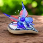 CVU3005 | Glass urn personalized with cremation ashes fixed in glass