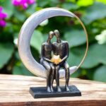 CVU3011 | Glazen urn gepersonaliseerd met crematie-as vast in glas