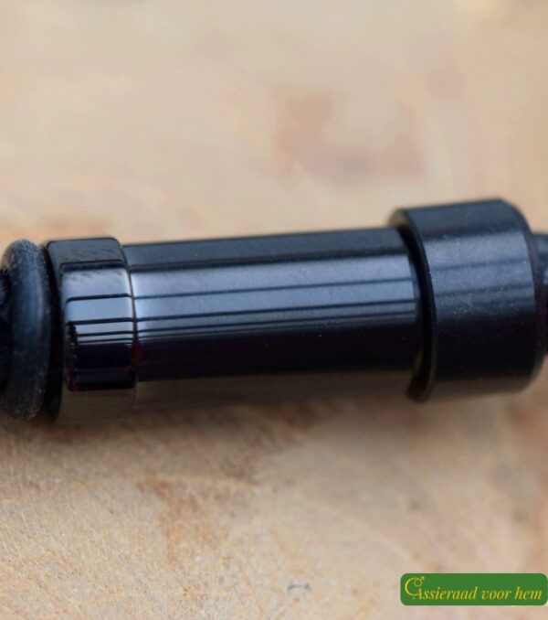 HSLA3023 | Crematie as heren gedenk armband Leder - Imagen 6