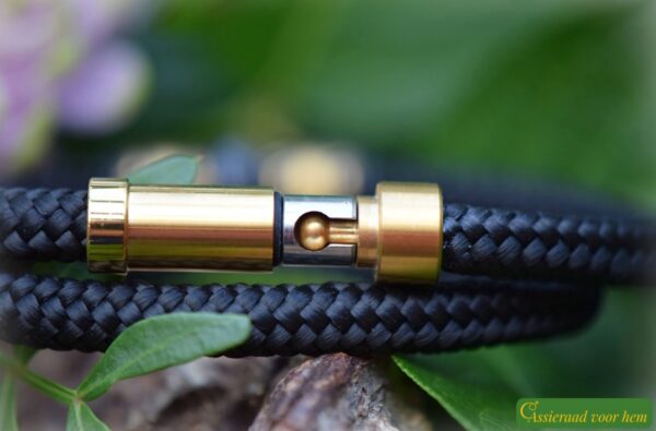 HSSA1058 | Crematie-as heren gedenk armband sailrope - Afbeelding 5