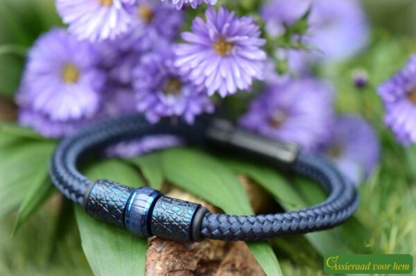 HSSA1045 | Crematie-as heren gedenk armband sailrope