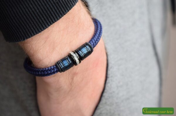 HSSA1056 | Cendres de crémation homme bracelet commémoratif sailrope – Image 5