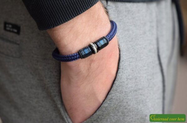 HSSA1056 | Cendres de crémation homme bracelet commémoratif sailrope – Image 7