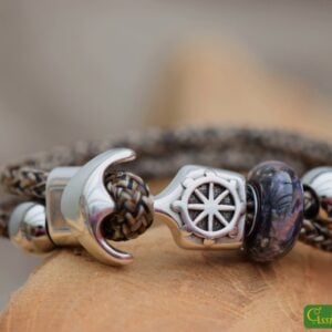 HSSA1040 | Crematie-as heren gedenk armband sailrope