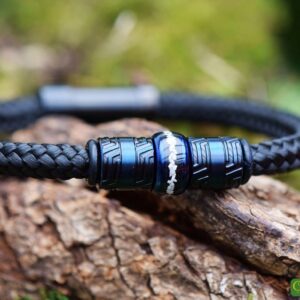 HSSA1057 | Crematie-as heren gedenk armband sailrope