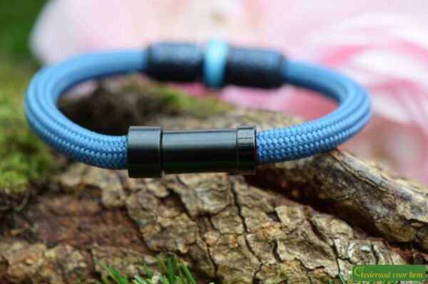 HSSA1060 | Crematie-as heren gedenk armband sailrope - Afbeelding 5