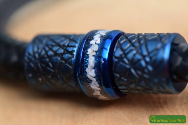 HSSA1059 | Cremation ashes men's memorial bracelet sailrope - Image 5