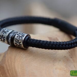 HSSA1037 | Crematie-as heren gedenk armband sailrope