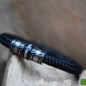 HSSA1044 | Crematie-as heren gedenk armband sailrope
