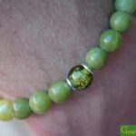 HSNA4012 | Crémation cendres homme bracelet commémoratif pierre naturelle