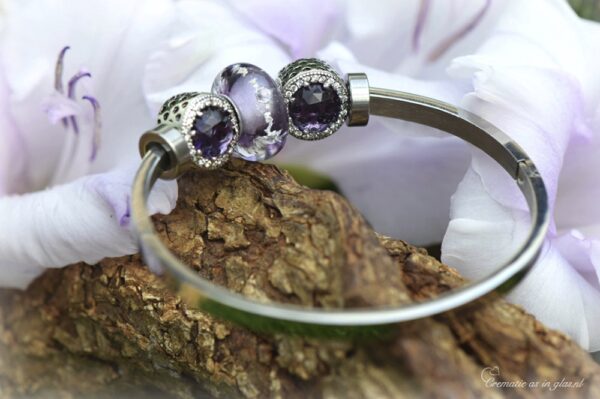 DSA3020 | Commemorate women's bracelet with cremation ashes - Image 3