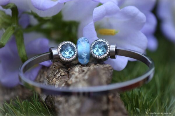 DSA3013 | Commemorate women's bracelet with cremation ashes - Image 5