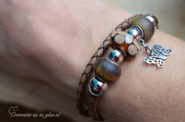 DSA3018 | Commemorate women's bracelet with cremation ashes - Image 2