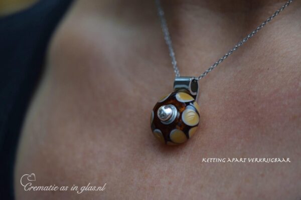 DSH4012 | Ladies necklace with cremation ashes or hairs - Image 4