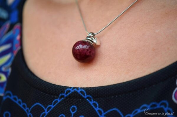 DSH4008 | Ladies necklace with cremation ashes or hairs - Image 2