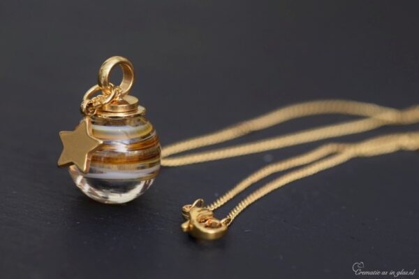 DSH4003 | Dames halssieraad met crematie-as of haartjes - Imagen 4
