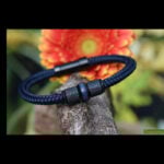 HSSA1066 | Cremation ashes men's memorial bracelet sailrope