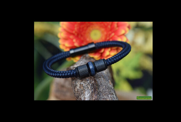 HSSA1066 | Cremation ashes men's memorial bracelet sailrope