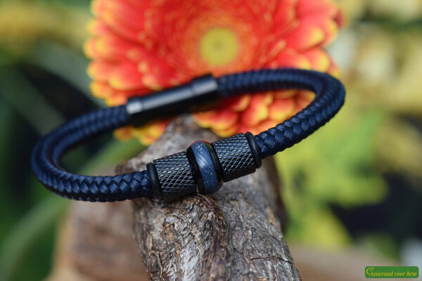 HSSA1066 | Cremation ashes men's memorial bracelet sailrope - Image 4