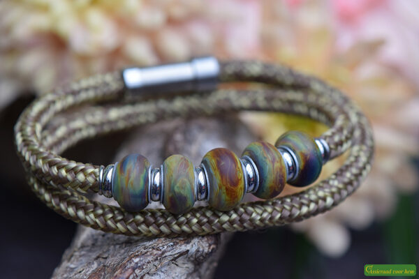 HSSA1067 | Crematie-as heren gedenk armband sailrope