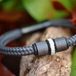 HSSA1065 | Cremation ashes men's memorial bracelet sailrope