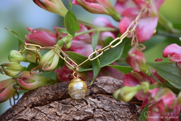 DSA3024 | Commemorate women's bracelet with cremation ashes