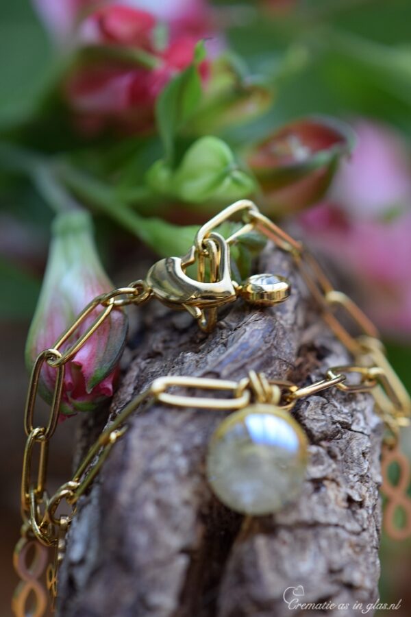 DSA3024 | Commemorate women's bracelet with cremation ashes - Image 3