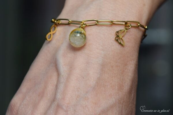 DSA3024 | Commemorate women's bracelet with cremation ashes - Image 4