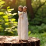 Willow Tree figurine Chrysalis – twee vrouwen staand in een liefdevolle omhelzing